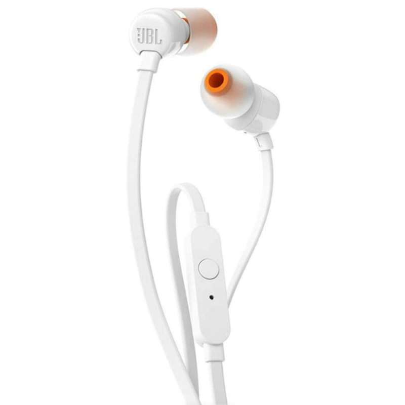 SPOTT-GR JBL T110 - Ενσύρματα In-Ear Ακουστικά με Καρφί 3.5mm σε Άσπρο Xρώμα