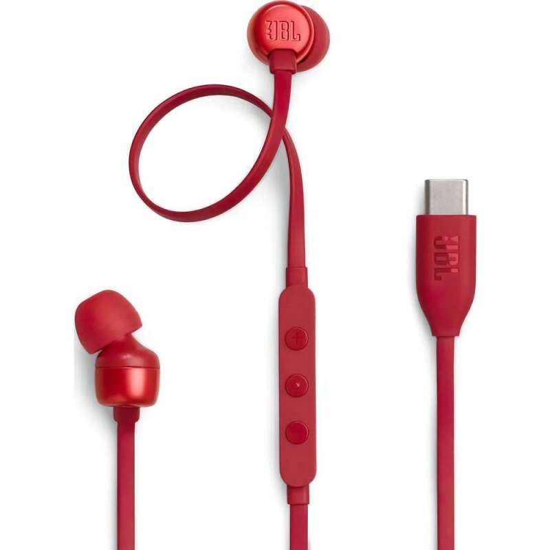 SPOTT-GR JBL Tune 310C - Ενσύρματα In-Ear Ακουστικά με Υποδοχή Type-C - Κόκκινα
