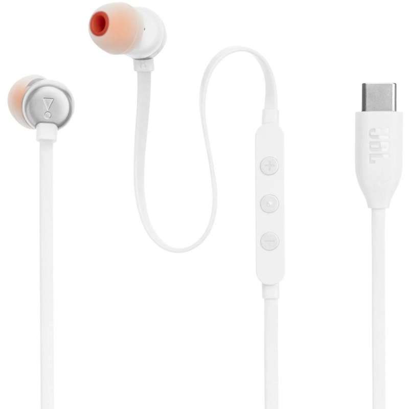 SPOTT-GR JBL Tune 310C - Ενσύρματα In-Ear Ακουστικά με Υποδοχή Type-C - Άσπρα