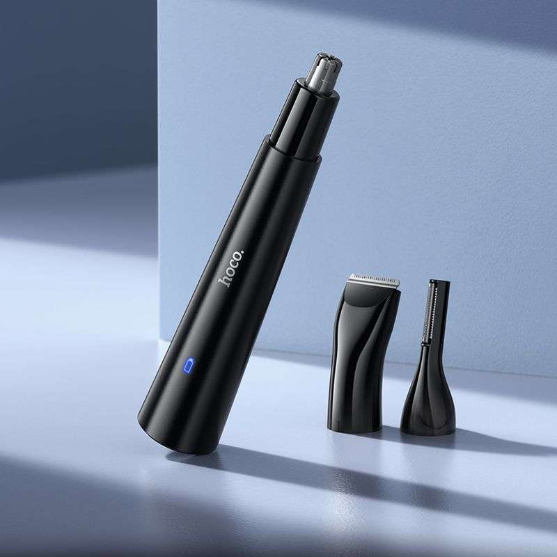 SPOTT-GR Hoco HP37 - Μηχανή Trimmer Μύτης και Αυτιών 3 σε 1 σε Μαύρο Χρώμα