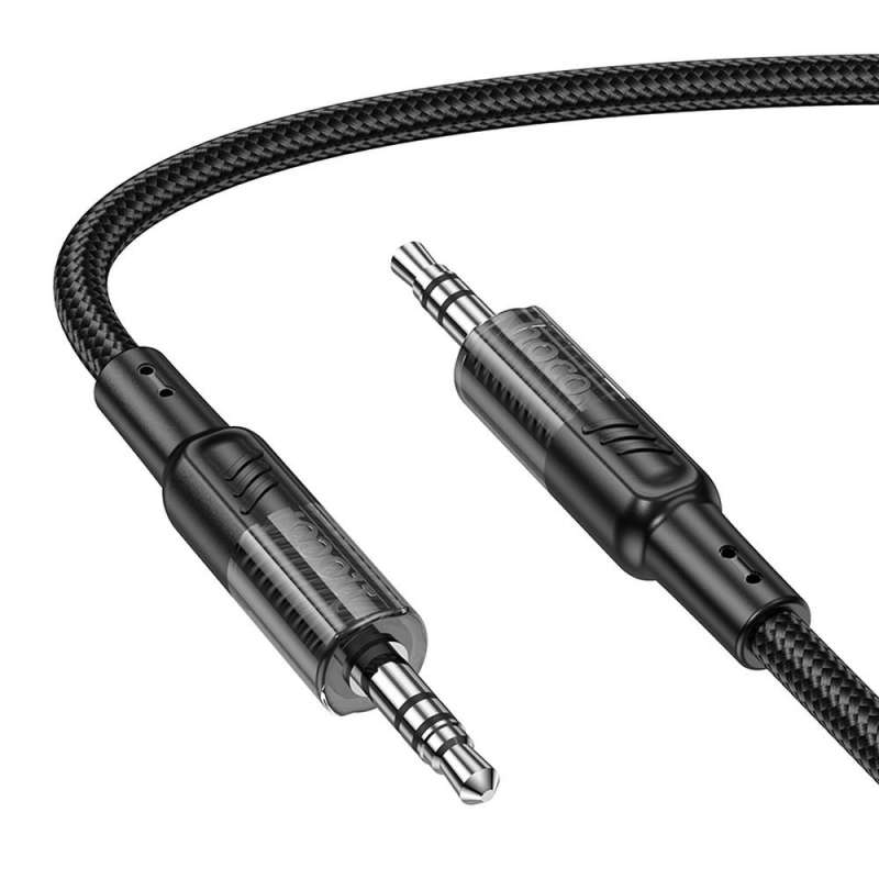 SPOTT-GR Hoco UPA27 - Καλώδιο AUX Jack 3.5mm σε Jack 3.5mm 1.2m - Μαύρο