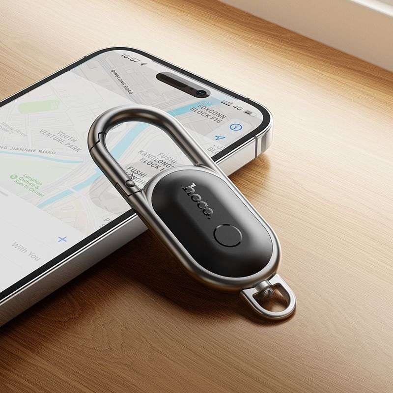 SPOTT-GR Hoco E91J - GPS Tracker Συμβατό με Apple Find My σε Μαύρο Χρώμα