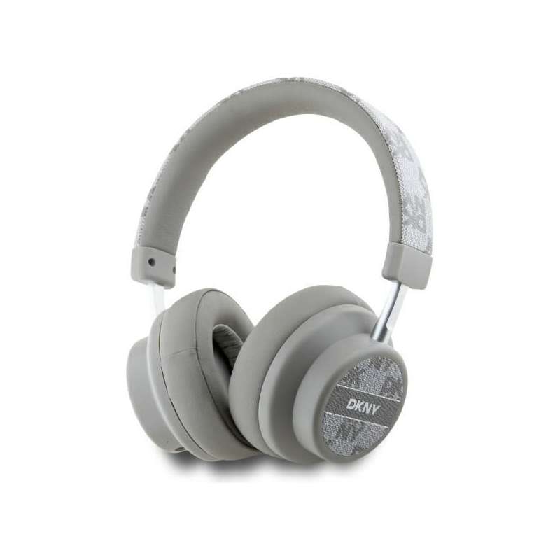SPOTT-GR DKNY Checkered Pattern - Ασύρματα Over-Ear Ακουστικά σε Μπεζ Χρώμα