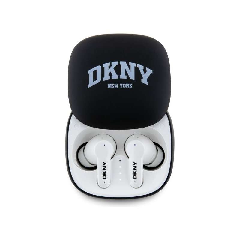 SPOTT-GR DKNY 3D Rubber Matte Finish - Ασύρματα In-Ear Ακουστικά Bluetooth σε Άσπρο Χρώμα