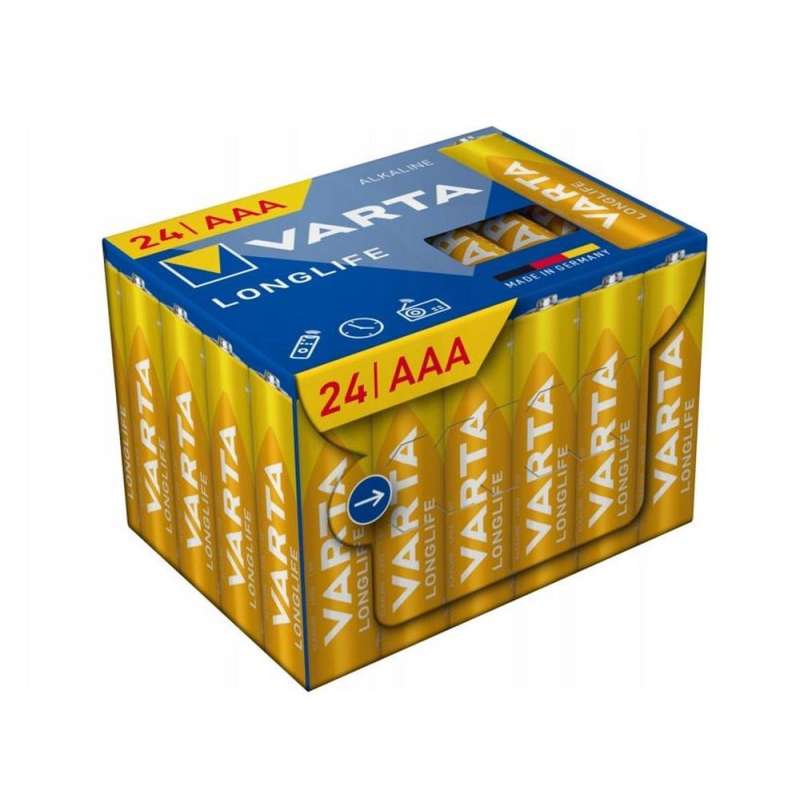 SPOTT-GR Varta R3 LongLife - Αλκαλικές Μπαταρίες (AAA) 1.5V (Σετ 24 Τεμάχια)