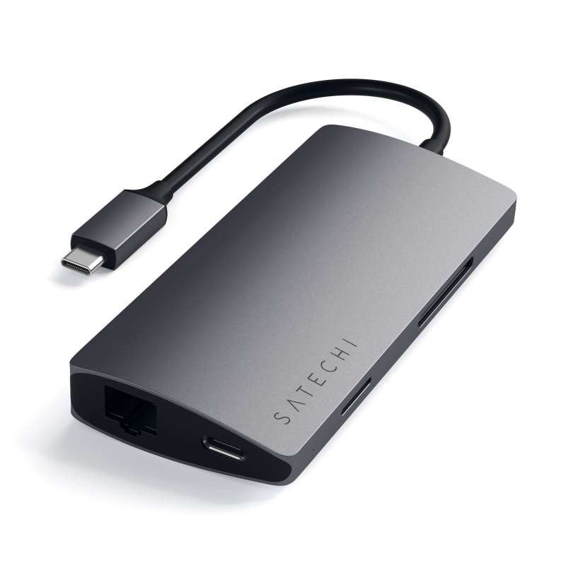 SPOTT-GR Satechi ST-TCMA2M - USB Type-C Docking Station με HDMI 4K PD Ethernet σε Γκρι Χρώμα