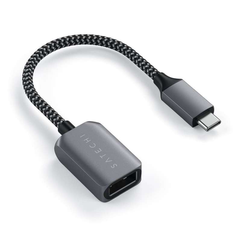 SPOTT-GR Satechi ST-UCATCM - Μετατροπέας Type-C Αρσενικό σε USB-A Θηλυκό σε Γκρι Χρώμα