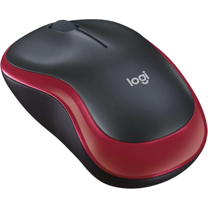 SPOTT-GR Logitech M185 - Ασύρματο Ποντίκι 2.4G 1000 dpi σε Κόκκινο Χρώμα
