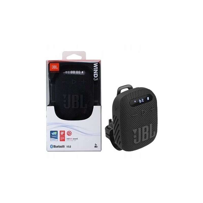 SPOTT-GR JBL Wind 3 - Ασύρματο Ηχείο Bluetooth με Βάση Τιμονιού Ποδηλάτου σε Μαύρο Χρώμα