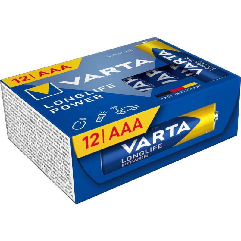 SPOTT-GR Varta R3 LongLife - Αλκαλικές Μπαταρίες (AAA) 1.5V (Σετ 12 Τεμάχια)