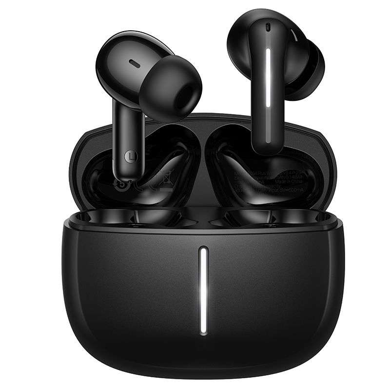 SPOTT-GR Hoco EQ34 Plus - Ασύρματα In-Ear Ακουστικά Bluetooth με ANC (Ακύρωση Θορύβου) σε Μαύρο Χρώμα