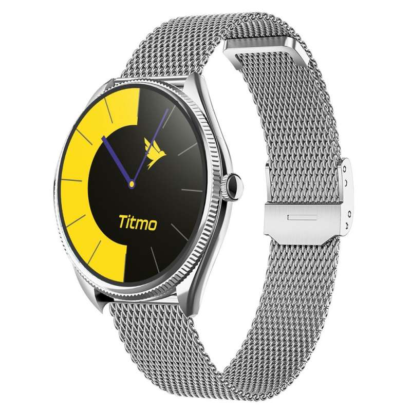 SPOTT-GR Titmo O-170 - Smartwatch με Οθόνη AMOLED και Δυνατότητα Κλήσεων σε Ασημί Χρώμα