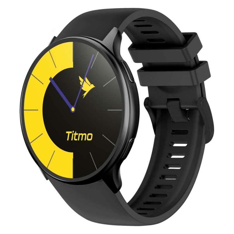 SPOTT-GR Titmo O-200 - Smartwatch με GPS, Οθόνη AMOLED και Δυνατότητα Κλήσεων σε Μαύρο Χρώμα