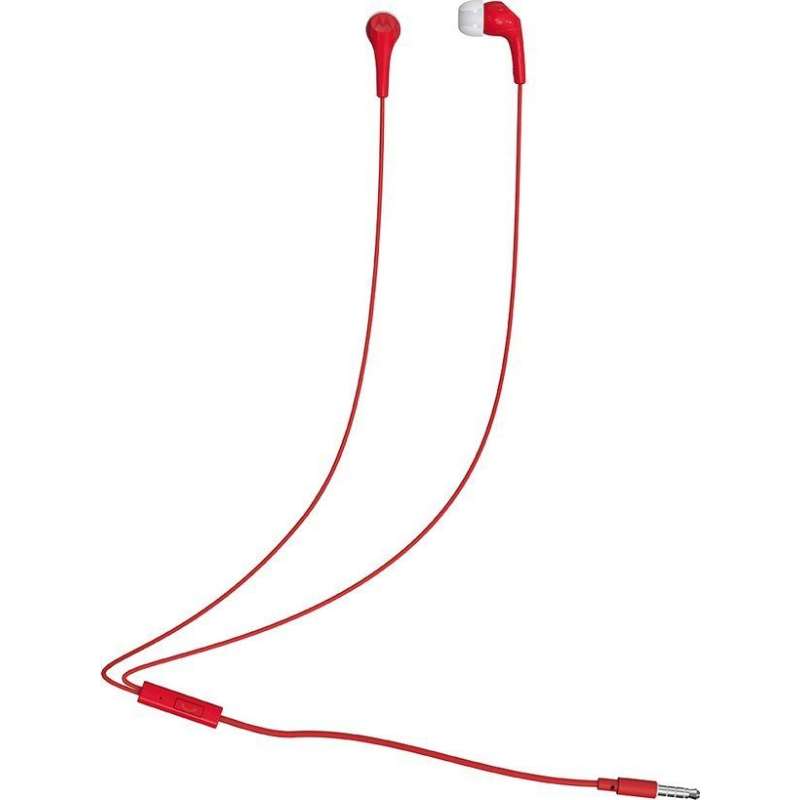 SPOTT-GR Motorola Earbuds 2S - Ενσύρματα In-Ear Ακουστικά με Υποδοχή Jack 3.5mm σε Κόκκινο Χρώμα