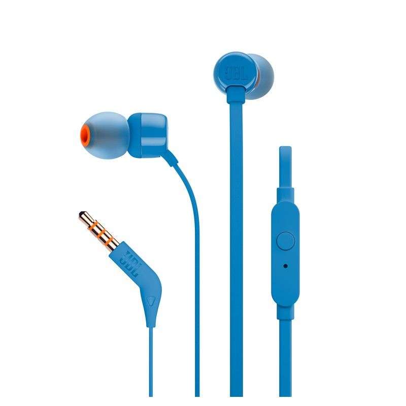 SPOTT-GR JBL T110 - Ενσύρματα In-Ear Ακουστικά Jack 3.5mm σε Μπλε Χρώμα