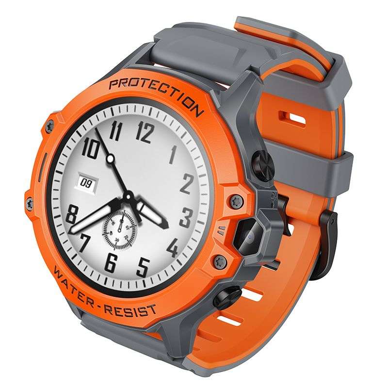 SPOTT-GR Hoco Y107 - Smartwatch με Υποδοχή SIM, Δυνατότητα Κλήσεων και GPS σε Πορτοκαλί Χρώμα