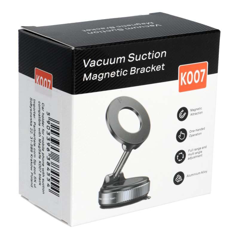 SPOTT-GR OEM K007 Magnetic Mount - Βάση Κινητού για Ταμπλό Αυτοκινήτου με Υποστήριξη MagSafe σε Μαύρο Χρώμα