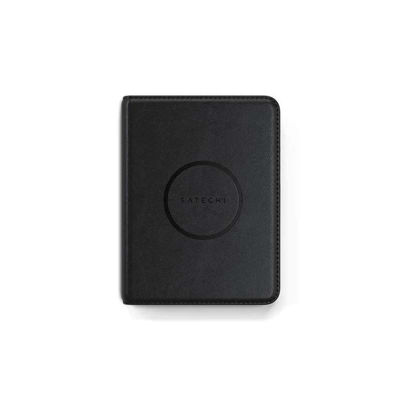 SPOTT-GR Satechi Vegan-Leather FindAll™ Passport Cover - GPS Tracker Συμβατό με Apple Find My με Σχήμα Πορτοφόλι σε Μαύρο Χρώμα (ST-VPCK)