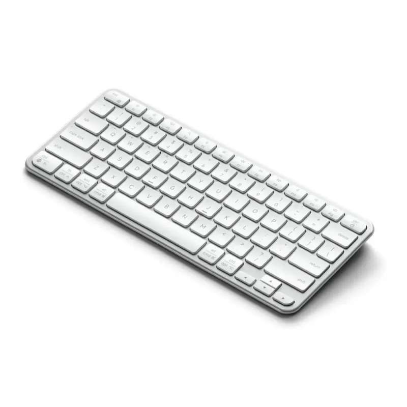 SPOTT-GR Satechi Slim EX1 - Ασύρματο Bluetooth QWERTY  Πληκτρολόγιο Συμβατό με Mac σε Ασημί Χρώμα (ST-KEX1S-EN)