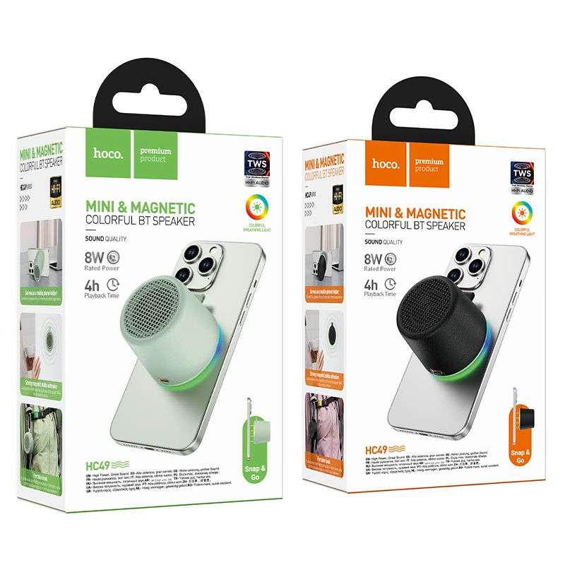 SPOTT-GR Hoco HC49 - Ασύρματο Ηχείο Bluetooth 8W με Αυτονομία έως 4 Ώρες σε Πράσινο Χρώμα