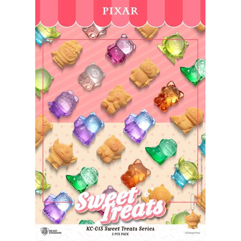 SPOTT-GR Pixar Sweet Treats Series - Μπρελόκ (3-Pack) με Ύψος 4cm