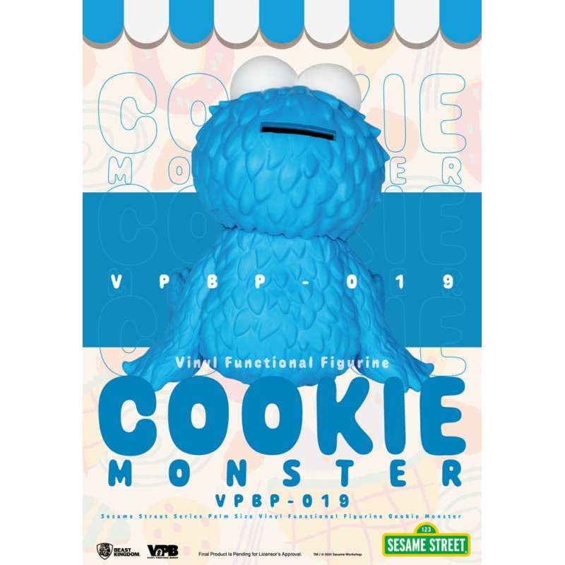 SPOTT-GR Sesame Street - Κουμπαράς Βινυλίου Cookie Monster με Ύψος 12cm σε Μπλε Χρώμα
