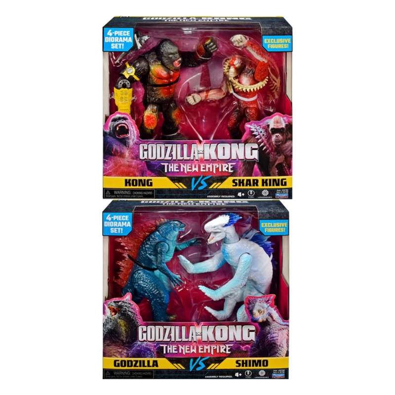 SPOTT-GR Godzilla x Kong The New Empire - Φιγούρες Δράσης με Ύψος 15cm (Σετ 4 Τεμάχια)