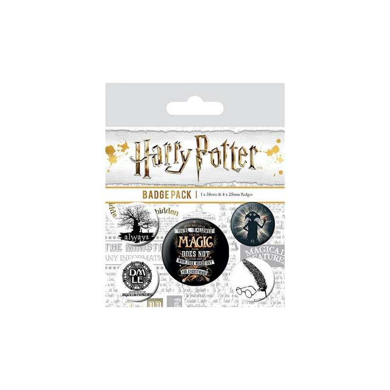 SPOTT-GR Harry Potter - Κονκάρδες Harry Potter Symbols (5-Pack)