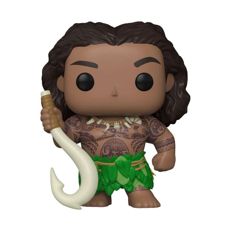 SPOTT-GR Moana 2 POP! & Buddy Vinyl Figure Maui with Fish Hook 9 cm
