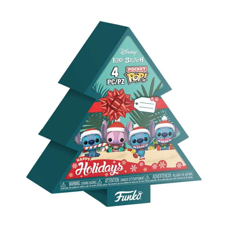 SPOTT-GR Λίλο και Στιτς Holiday 2025 Pocket POP! - Φιγούρες Βινυλίου 4-Pack Tree Holiday Box με Ύψος 4cm