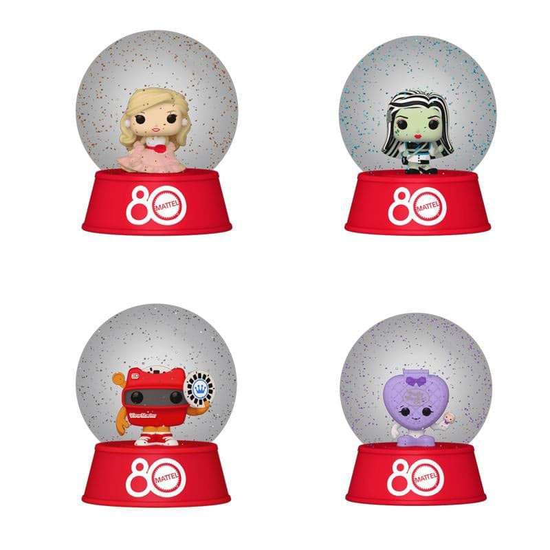 SPOTT-GR Mattel by Loungefly - Διακοσμητικά Snowglobes σε Blind Box Retro Toy Display (Σετ 12 Τεμάχια)
