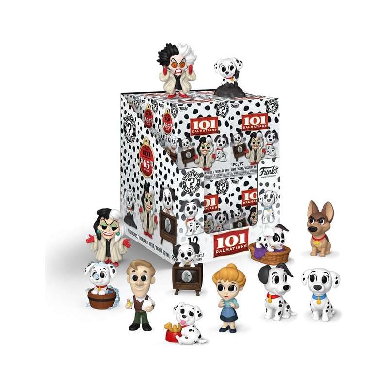 SPOTT-GR One Hundred and One Dalmatians - Μίνι Φιγούρες με Ύψος 5cm Display (Σετ 12 Τεμάχια)