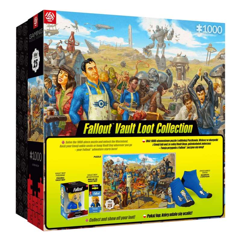 SPOTT-GR Fallout Vault Loot Collection - Σετ με Puzzle, Κάλτσες, Φιγούρες και Μπρελόκ Θεματικής Fallout