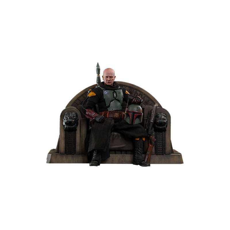 SPOTT-GR Star Wars: The Mandalorian Action Figure 1/6 Boba Fett Repaint Armor and Throne Special Edition 30 cm