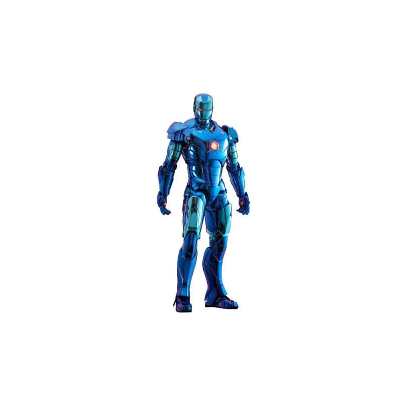 SPOTT-GR Iron Man Movie Masterpiece Diecast Action Figure 1/6 Iron Man Mark III (Stealth Mode Ver.) 2.0 Hot Toys Exclusive 33 cm