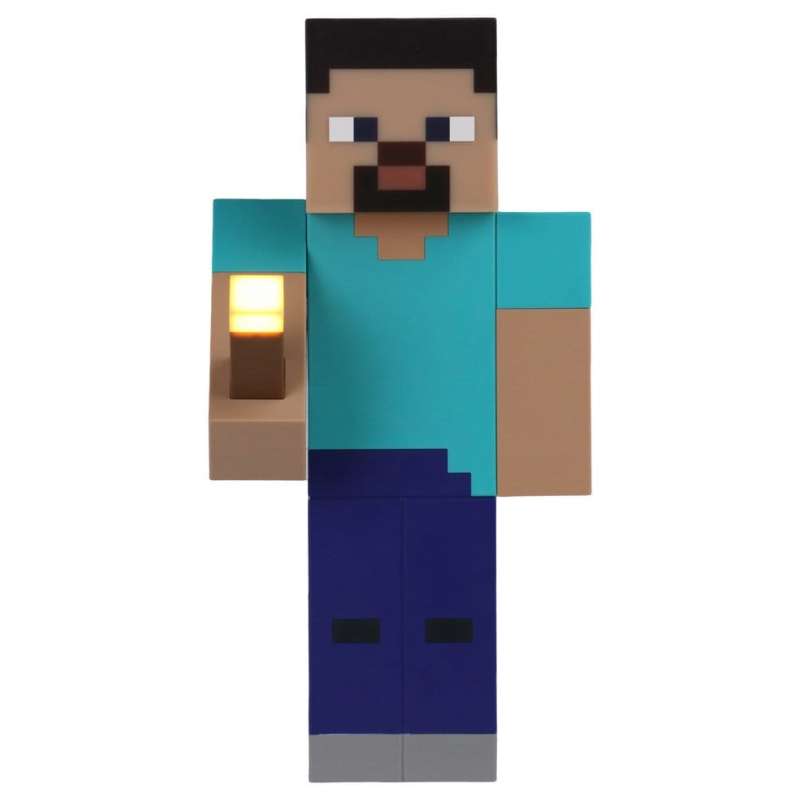 SPOTT-GR Minecraft Torch - Φωτιστικό Steve με Ύψος 26cm