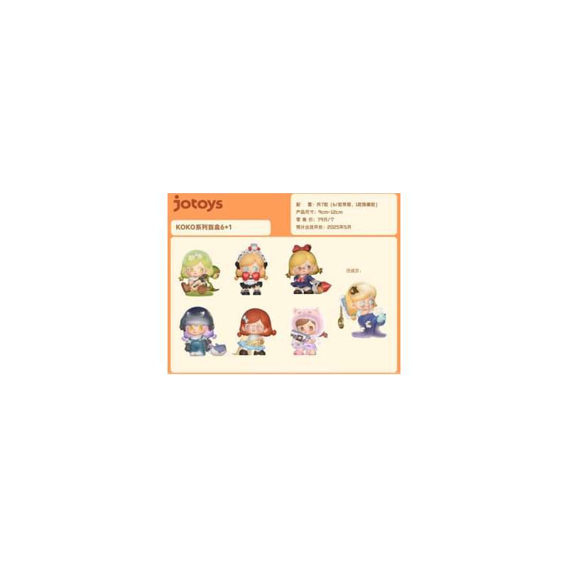 SPOTT-GR Kokosa: Girls Series Blind Box - Φιγούρες με Ύψος έως 12cm Display (Σετ 6 Τεμάχια)