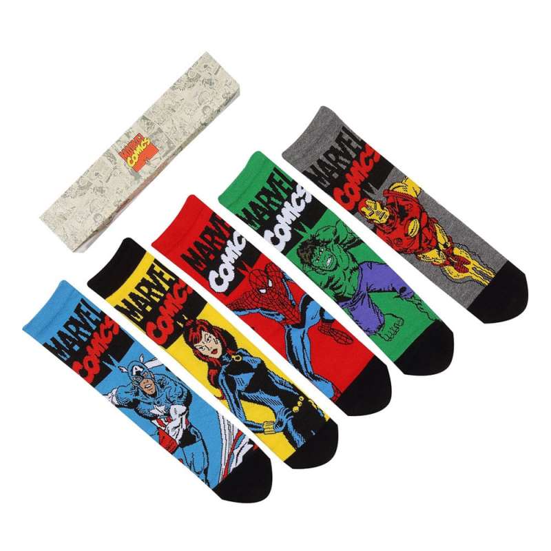SPOTT-GR Marvel - Κάλτσες Σετ 5 Ζευγάρια Avengers (Μέγεθος S / M)