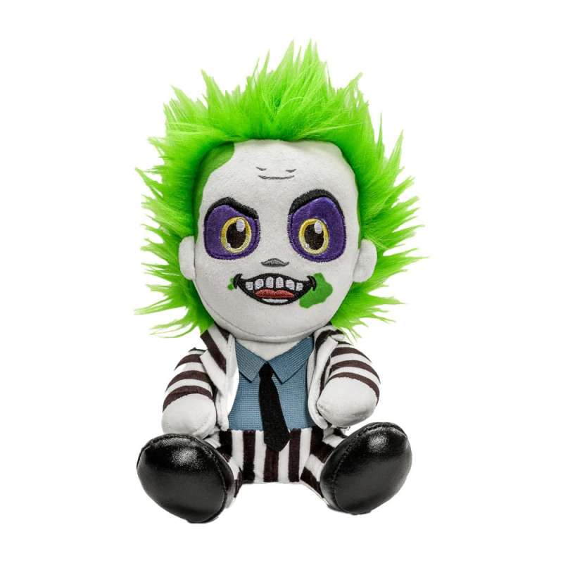 SPOTT-GR Beetlejuice Phunny Plush Figure Beetlejuice Sitting with Striped Outfit 18 cm