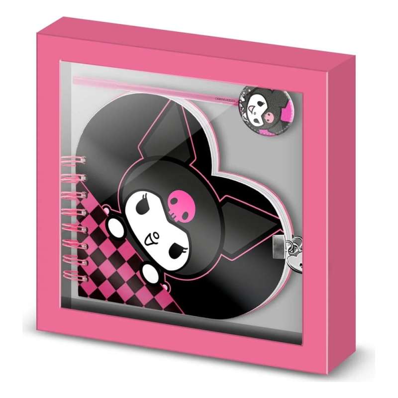 SPOTT-GR Hello Kitty - Σετ Δώρου με Σημειωματάριο και Στυλό Kuromi Chessy σε Ροζ Χρώμα