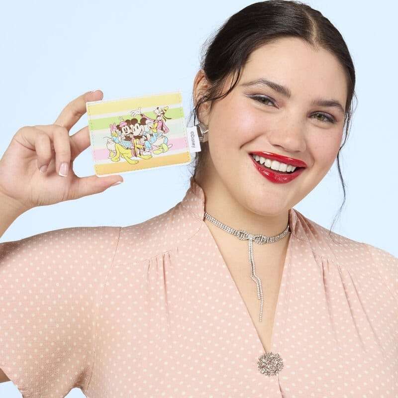 SPOTT-GR Loungefly Disney - Πορτοφολάκι για Κάρτες (Cardholder) Mickey and Friends Rainbow Stripes