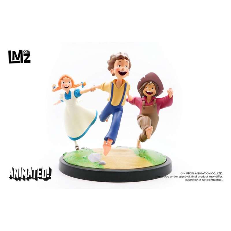 SPOTT-GR The Adventures of Tom Sawyer Animated! Statue Tom, Huck & Becky με Ύψος 23cm