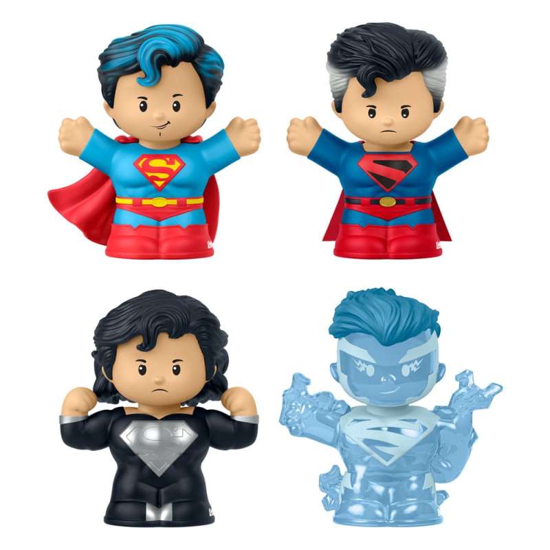 SPOTT-GR DC Comics Fisher-Price Little People Collector - Μίνι Φιγούρες Superman: Through the Ages με Ύψος 7cm (4-Pack)