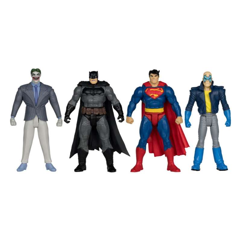 SPOTT-GR DC Direct Page Punchers Action Figure 4-Pack Batman & Son of Batman & Superman & Joker 7 cm