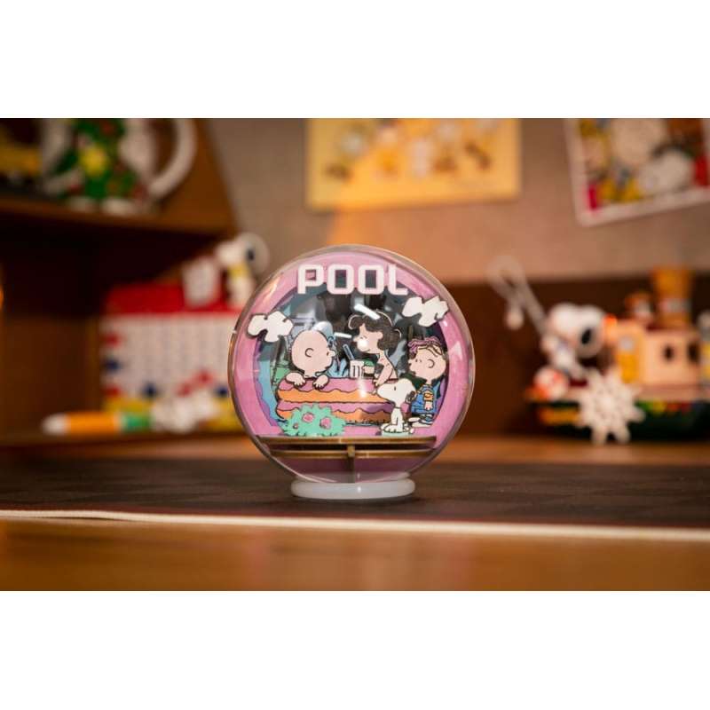 SPOTT-GR Peanuts Puremind - Κιτ Μοντελισμού Wooden Theater Globe Cool Pool