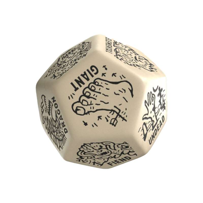 SPOTT-GR Viridian Jumbo - Ζάρι Monster Generator Die D12 σε Μπεζ Χρώμα