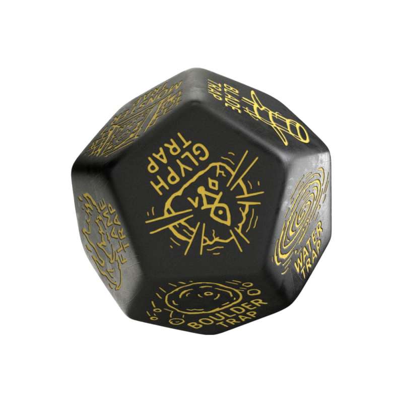 SPOTT-GR Viridian Jumbo - Ζάρι Trap Generator Die D12 σε Μαύρο Χρώμα
