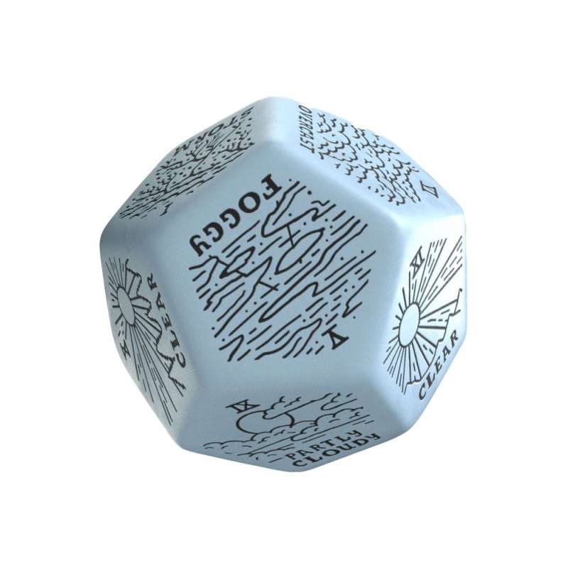 SPOTT-GR Viridian Jumbo - Ζάρι Weather Generator Die D12 σε Μπλε Χρώμα