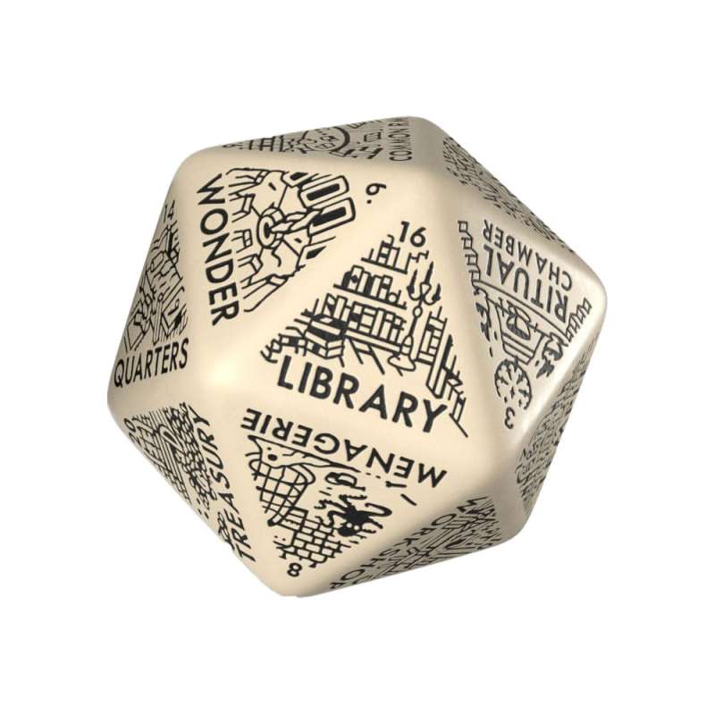 SPOTT-GR Viridian Jumbo - Ζάρι Dungeon Room Generator D20 σε Μπεζ Χρώμα