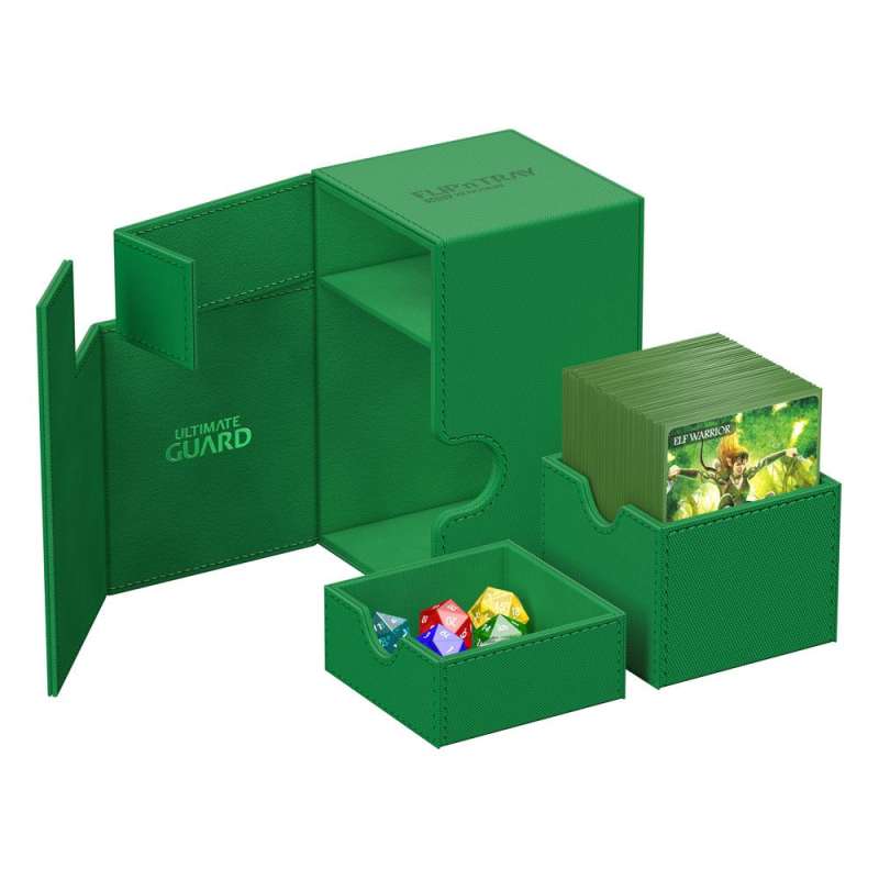 SPOTT-GR Ultimate Guard Flip'n'Tray 100+ Xenoskin - Green